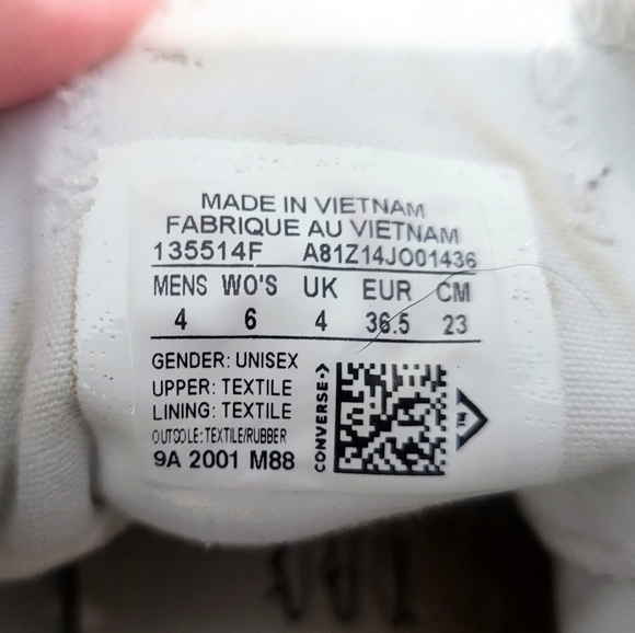 Converse All Star Chuck Taylor Blue Sneakers Low Top Canvas Shoes Women's Size 6 - Picture 12 of 12